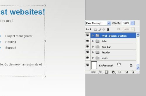 آموزش طراحی سایت در فتوشاپ